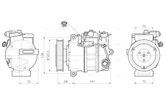 Compressor, air conditioning