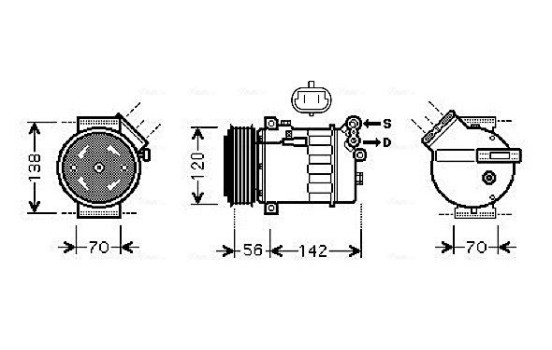 Compressor, air conditioning