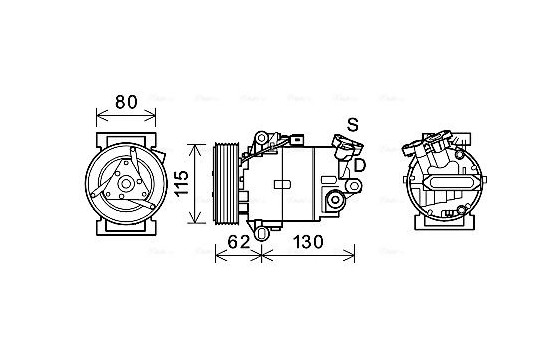 Compressor, air conditioning