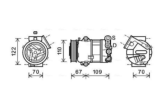 Compressor, air conditioning