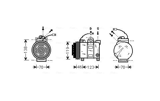 Compressor, air conditioning