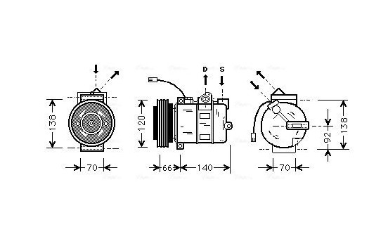 Compressor, air conditioning