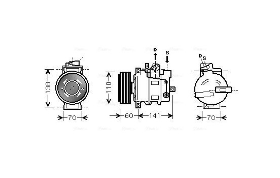 Compressor, air conditioning