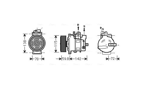 Compressor, air conditioning