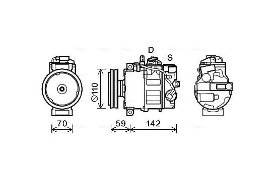 Compressor, air conditioning
