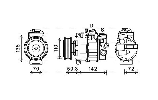 Compressor, air conditioning