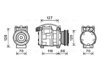 Compressor, air conditioning