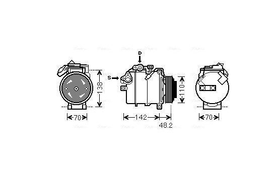 Compressor, air conditioning