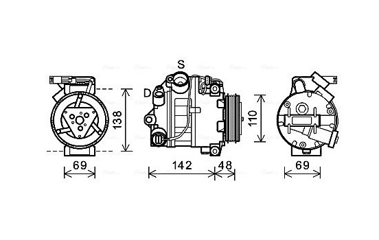 Compressor, air conditioning