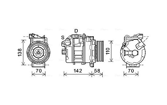 Compressor, air conditioning