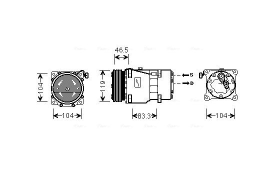 Compressor, air conditioning