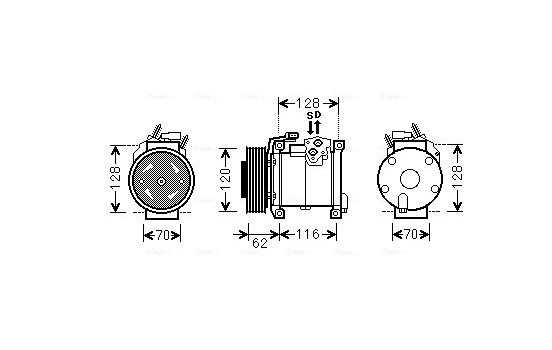 Compressor, air conditioning