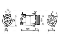 Compressor, air conditioning