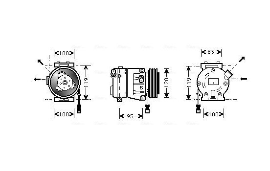 Compressor, air conditioning