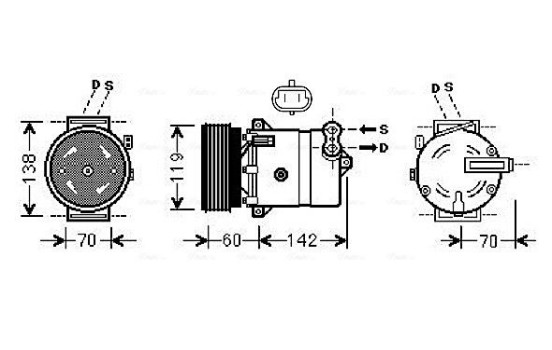 Compressor, air conditioning