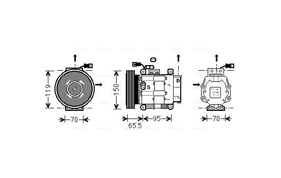 Compressor, air conditioning