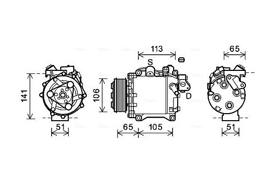 Compressor, air conditioning