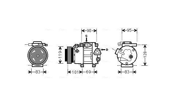 Compressor, air conditioning