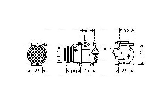 Compressor, air conditioning