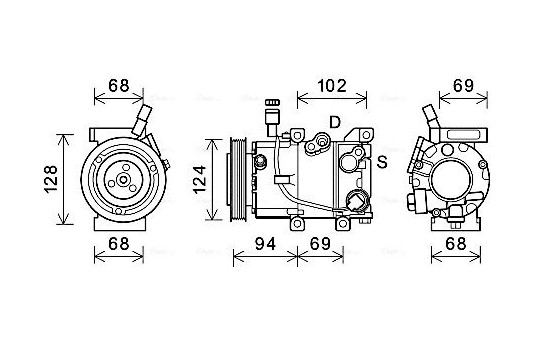 Compressor, air conditioning