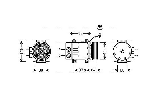 Compressor, air conditioning