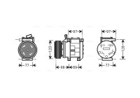 Compressor, air conditioning