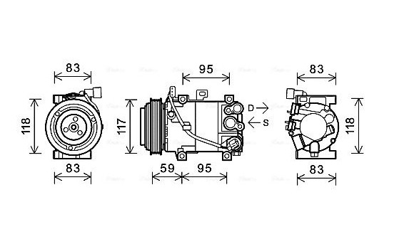 Compressor, air conditioning