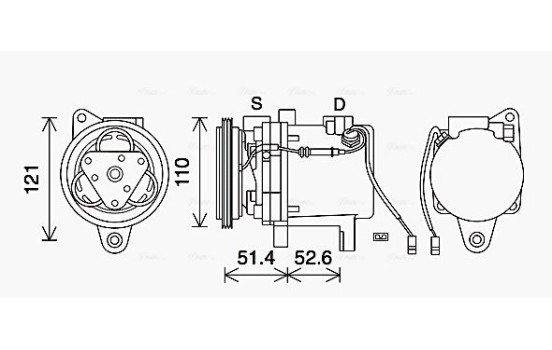 Compressor, air conditioning