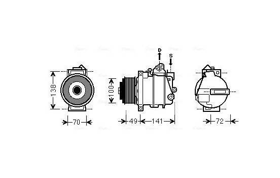 Compressor, air conditioning