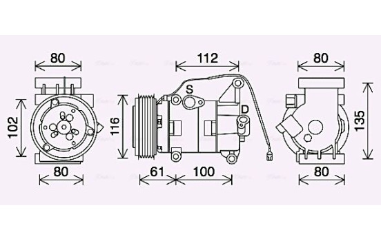 Compressor, air conditioning