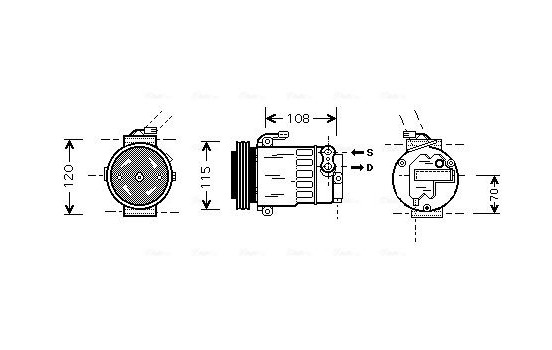 Compressor, air conditioning