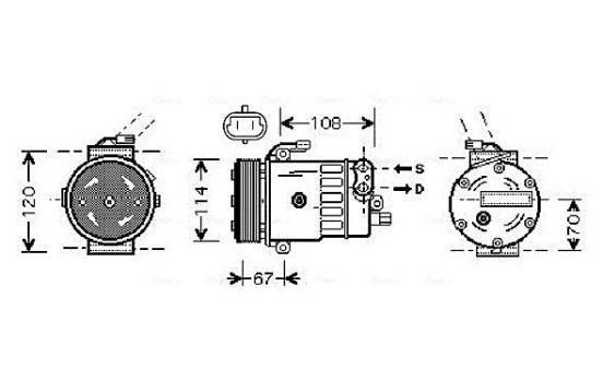 Compressor, air conditioning