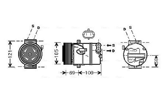 Compressor, air conditioning