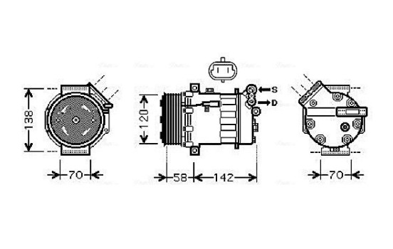 Compressor, air conditioning