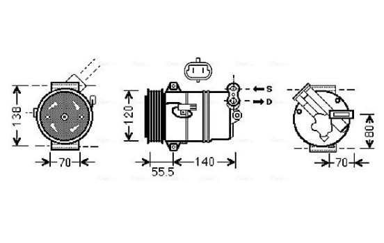 Compressor, air conditioning