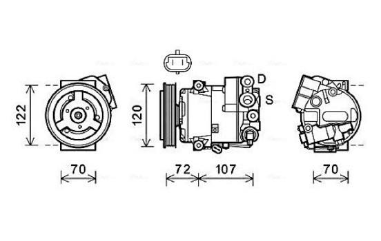 Compressor, air conditioning