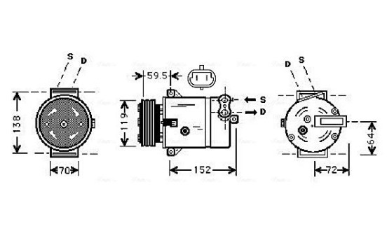 Compressor, air conditioning