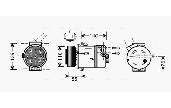 Compressor, air conditioning