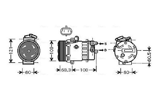 Compressor, air conditioning