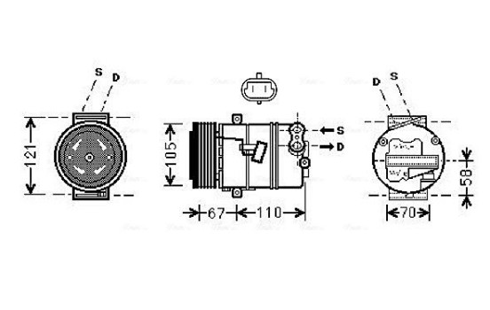 Compressor, air conditioning