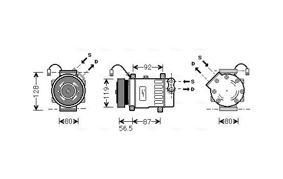 Compressor, air conditioning