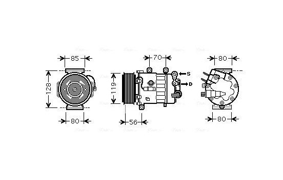 Compressor, air conditioning