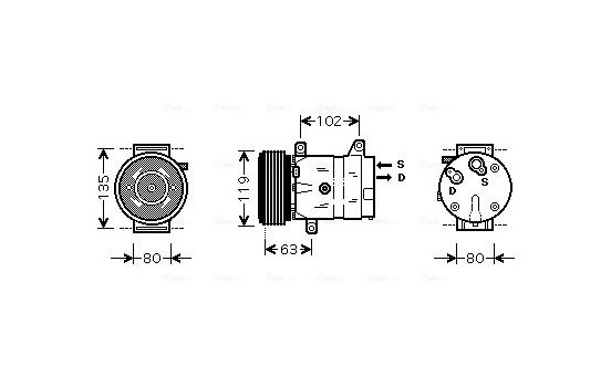 Compressor, air conditioning