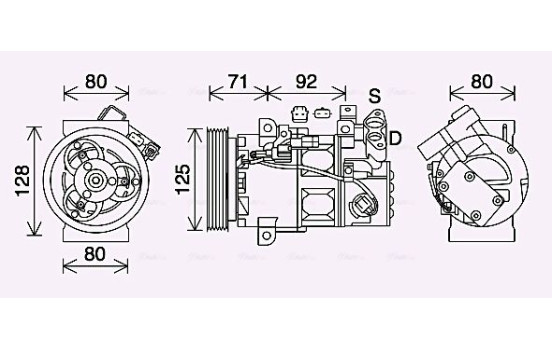 Compressor, air conditioning