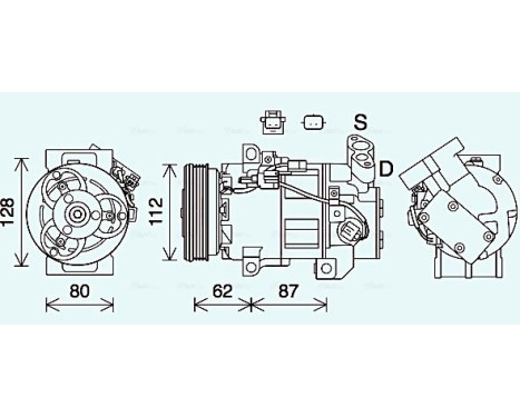 Compressor, air conditioning