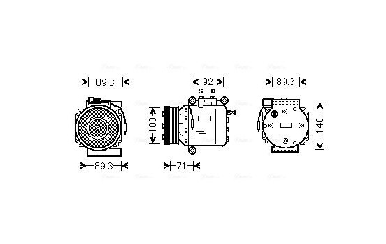 Compressor, air conditioning