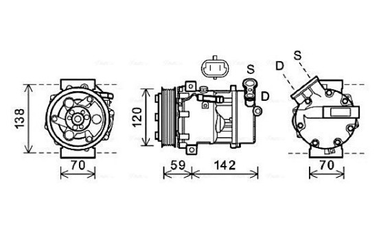 Compressor, air conditioning