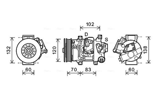 Compressor, air conditioning