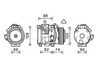 Compressor, air conditioning