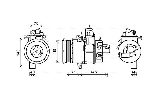 Compressor, air conditioning